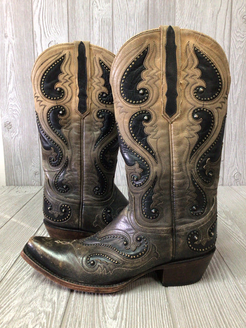 Lucchese Gemma Snip toe Boots Size 8.5